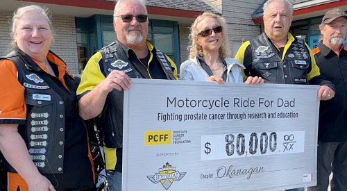 Okanagan Motorcycle Ride for Dad looks ahead to June event after $80K donation