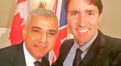 Trudeau congratulates London Mayor Sadiq Khan on re-election